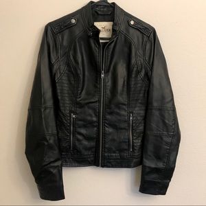 Faux Leather Moto Jacket
